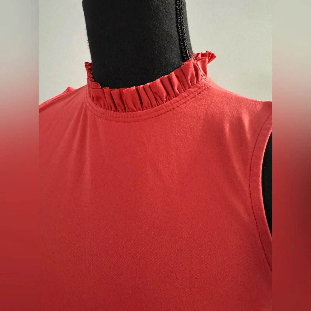 Tash + Sophie Coral Sleeveless flowy shift Dress XS - Picture 5 of 8